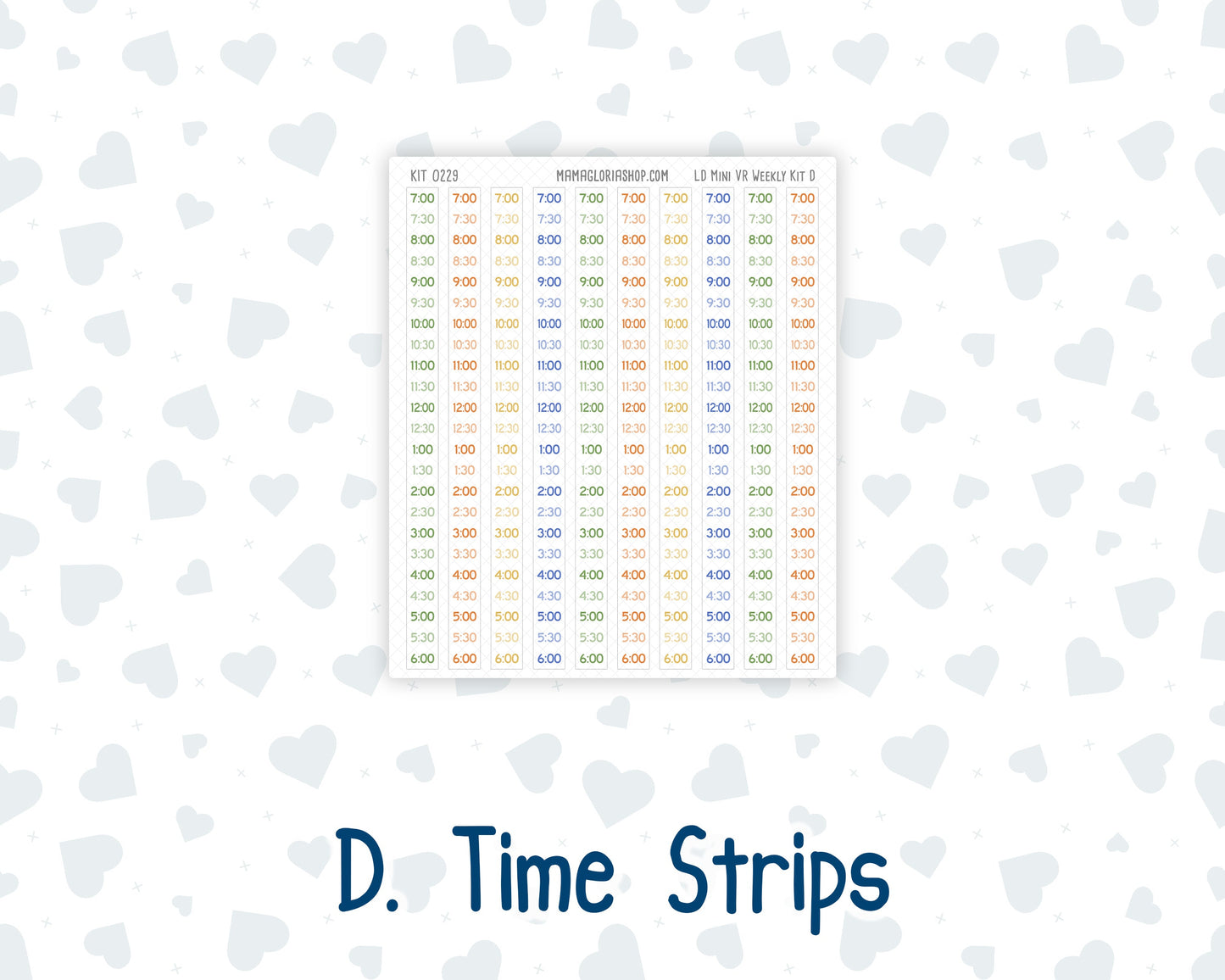 Kit 0229 - Laurel Denise Mini - Vertical - Weekly Kit - August - Golden Faces