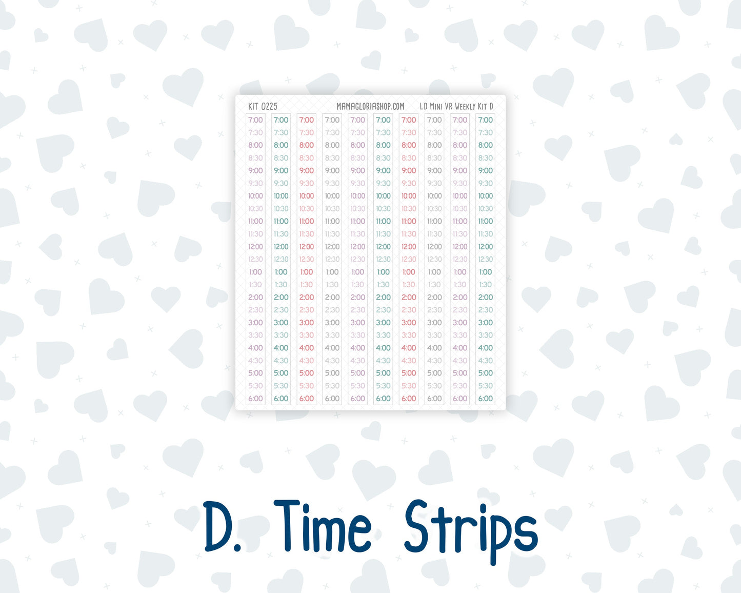 Kit 0225 - Laurel Denise Mini - Vertical - Weekly Kit - July - Carnival Joy