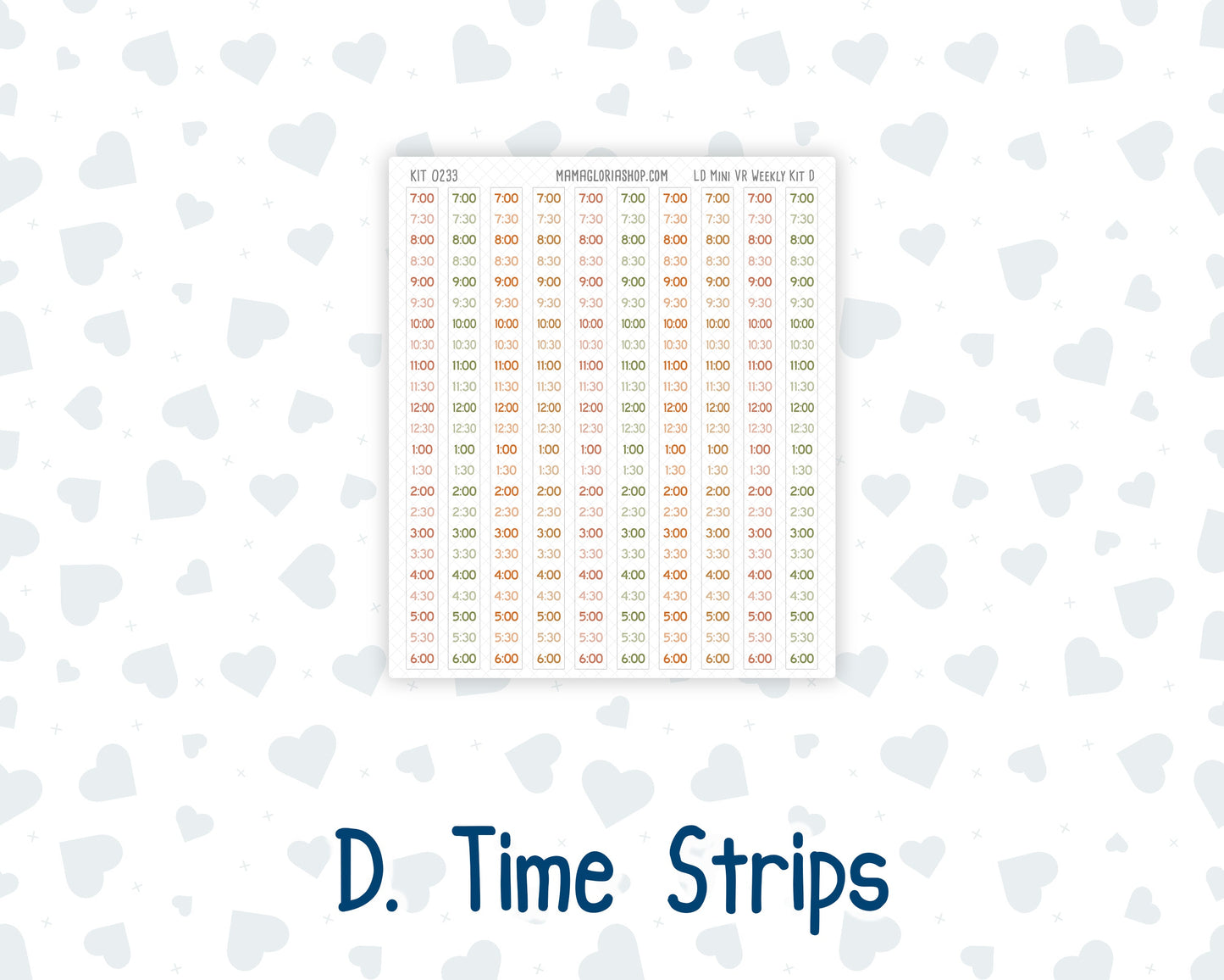 Kit 0233 - Laurel Denise Mini - Vertical - Weekly Kit - September - Cinnamon Days