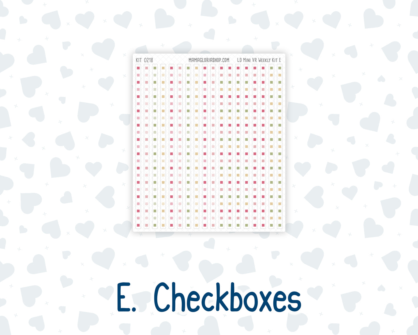 Kit 0218 Laurel Denise Mini Size – Weekly - Vertical Layout - Mother's Love - May