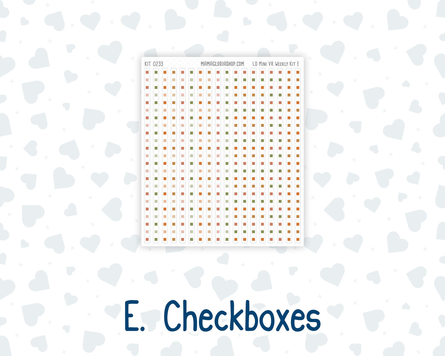 Kit 0233 - Laurel Denise Mini - Vertical - Weekly Kit - September - Cinnamon Days