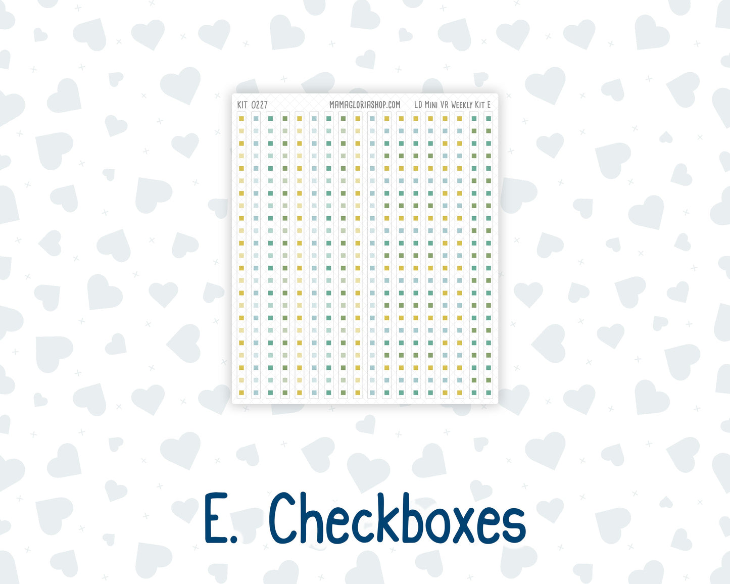 Kit 0227 - Laurel Denise Mini - Vertical - Weekly Kit - July - Lemon Grove