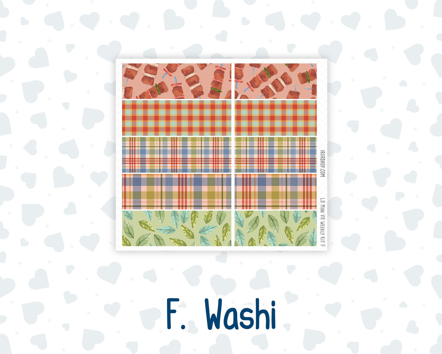 Kit 0231 - Laurel Denise Mini - Vertical - Weekly Kit - August - Backyard BBQ