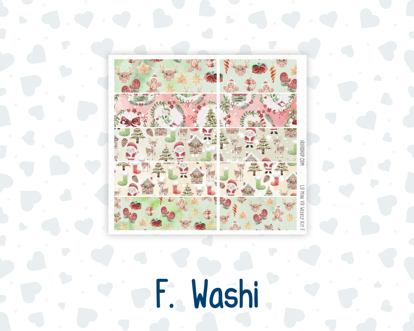 Kit 0244 - Laurel Denise Mini - Vertical - Weekly Kit - December - Santas Village