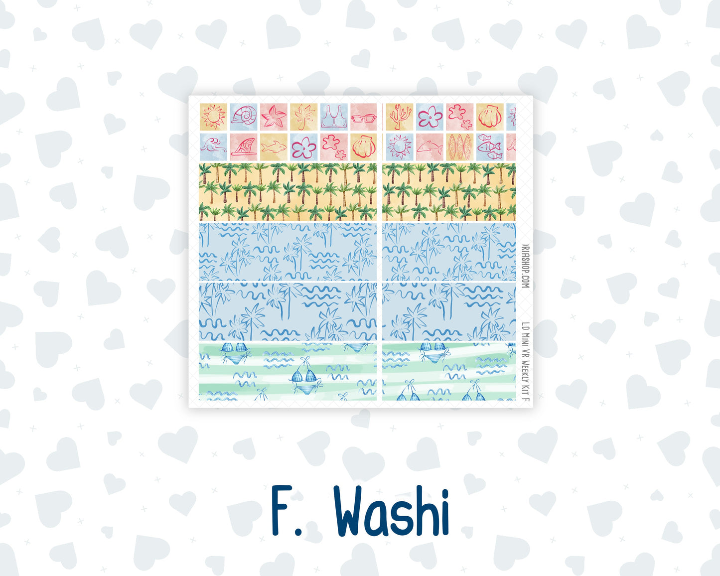 Kit 0222 - Laurel Denise Mini - Vertical - Weekly Kit - June - Beach Day
