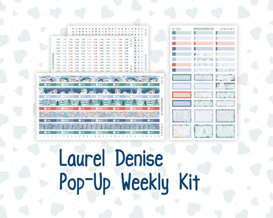 Kit 0247 - Laurel Denise Pop-Up - Weekly Kit - December - Snow Day Adventures