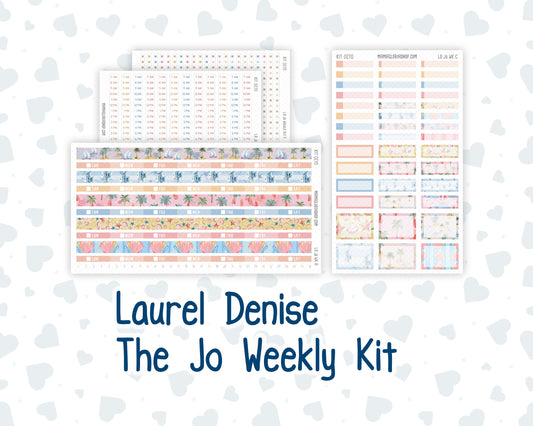 Kit 0270 - Laurel Denise The Jo Planner - Weekly Kit - June - Beachside Bliss