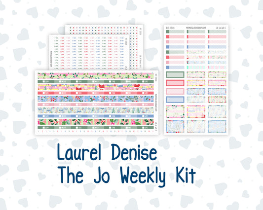 Kit 0306 - Laurel Denise The Jo Planner - Weekly Kit - December - Jolly Mischief