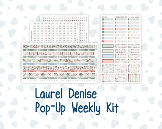 Kit 0245 - Laurel Denise Pop-Up - Weekly Kit - December - Vintage Christmas