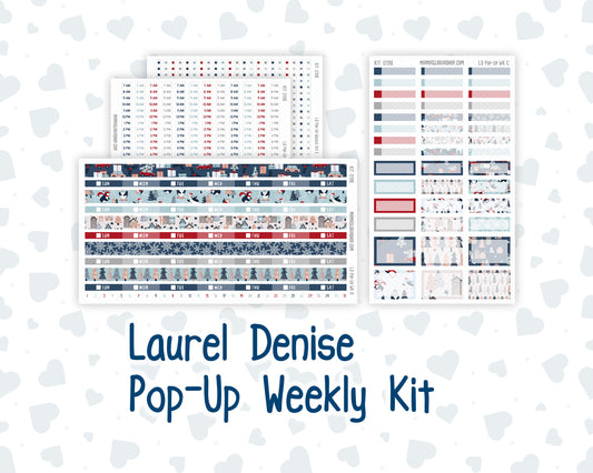 Kit 0198 - Laurel Denise Pop-Up - Weekly Kit - December - Holiday Village