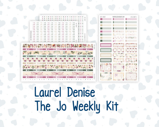 Kit 0307 - Laurel Denise The Jo Planner - Weekly Kit - December - Velvet Hearth