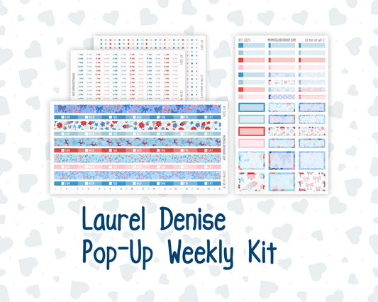 Kit 0224 - Laurel Denise Pop-Up - Weekly Kit - July - Patriotic Parade