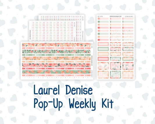 Kit 0179 - Laurel Denise Pop-Up - Weekly Kit - August - Peaches