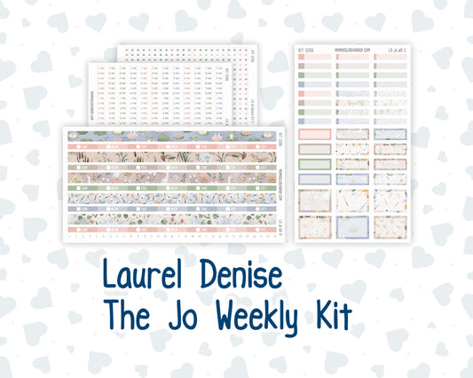 Kit 0266 - Laurel Denise The Jo Planner - Weekly Kit - May - Froggy Lake Picnic