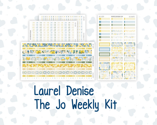 Kit 0274 - Laurel Denise The Jo Planner - Weekly Kit - July - Sunny Lemon Shore