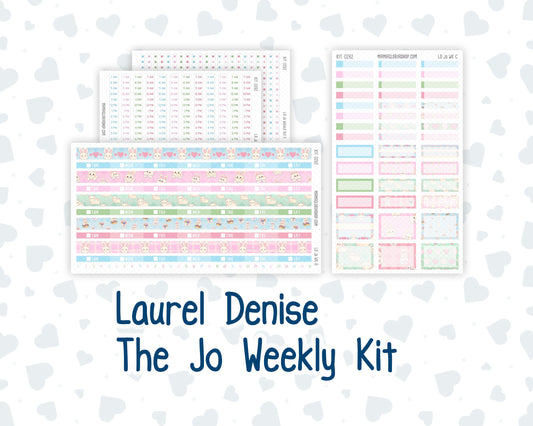 Kit 0262 - Laurel Denise The Jo Planner - Weekly Kit - April - Spring Puffs