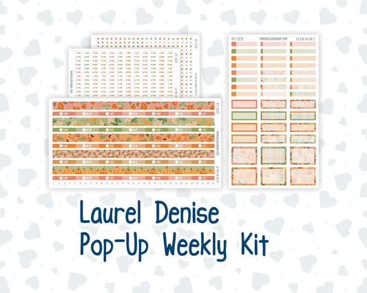 Kit 0233 - Laurel Denise Pop-Up - Weekly Kit - September - Cinnamon Days