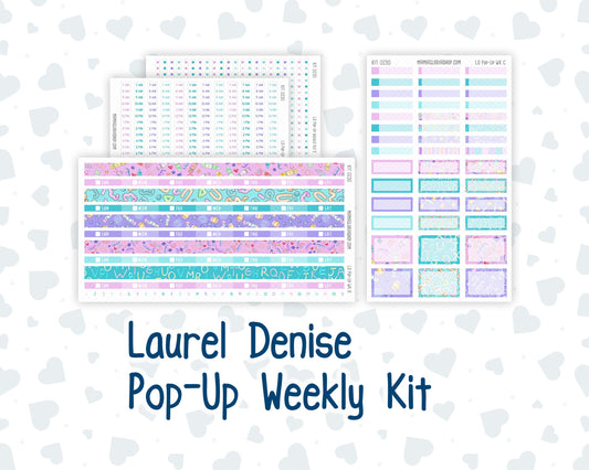 Kit 0230 - Laurel Denise Pop-Up - Weekly Kit - August - School Daze