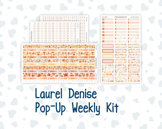 Kit 0241 - Laurel Denise Pop-Up - Weekly Kit - November - Pumpkin Latte