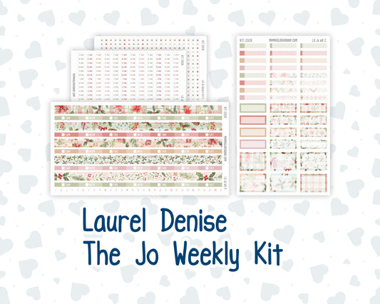 Kit 0308 - Laurel Denise The Jo Planner - Weekly Kit - December - Knit & Holly