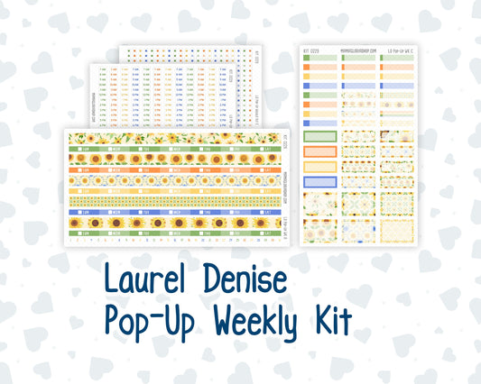 Kit 0229 - Laurel Denise Pop-Up - Weekly Kit - August - Golden Faces