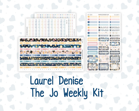 Kit 0248 - Laurel Denise The Jo Planner - Weekly Kit - January - Midnight Countdown