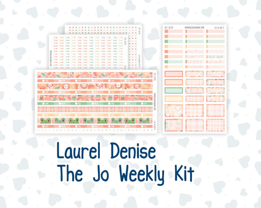 Kit 0278 - Laurel Denise The Jo Planner - Weekly Kit - August - Oops, All Peaches