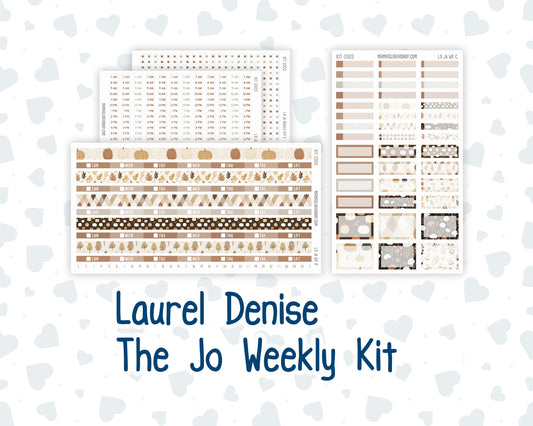 Kit 0303 - Laurel Denise The Jo Planner - Weekly Kit - November - Into The Woods