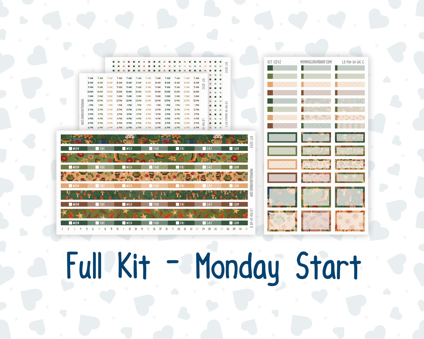 Kit 0242 - Laurel Denise Pop-Up - Weekly Kit - November - Cottage Autumn