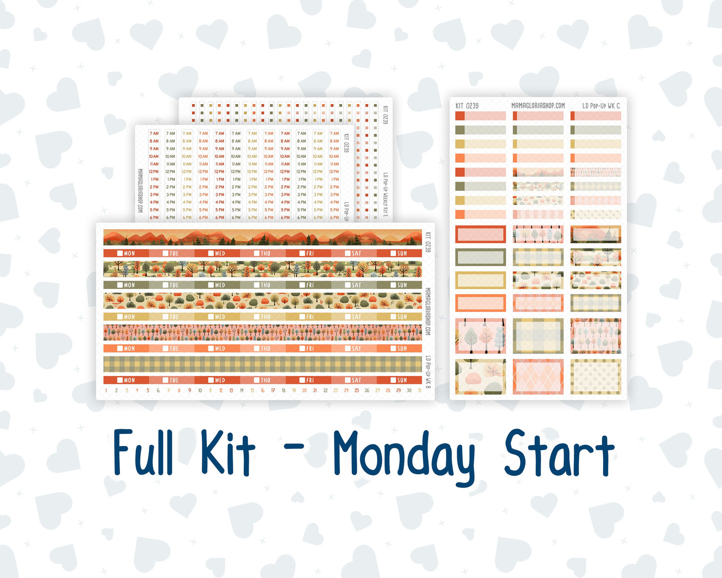 Kit 0239 - Laurel Denise Pop-Up - Weekly Kit - October - October Stroll