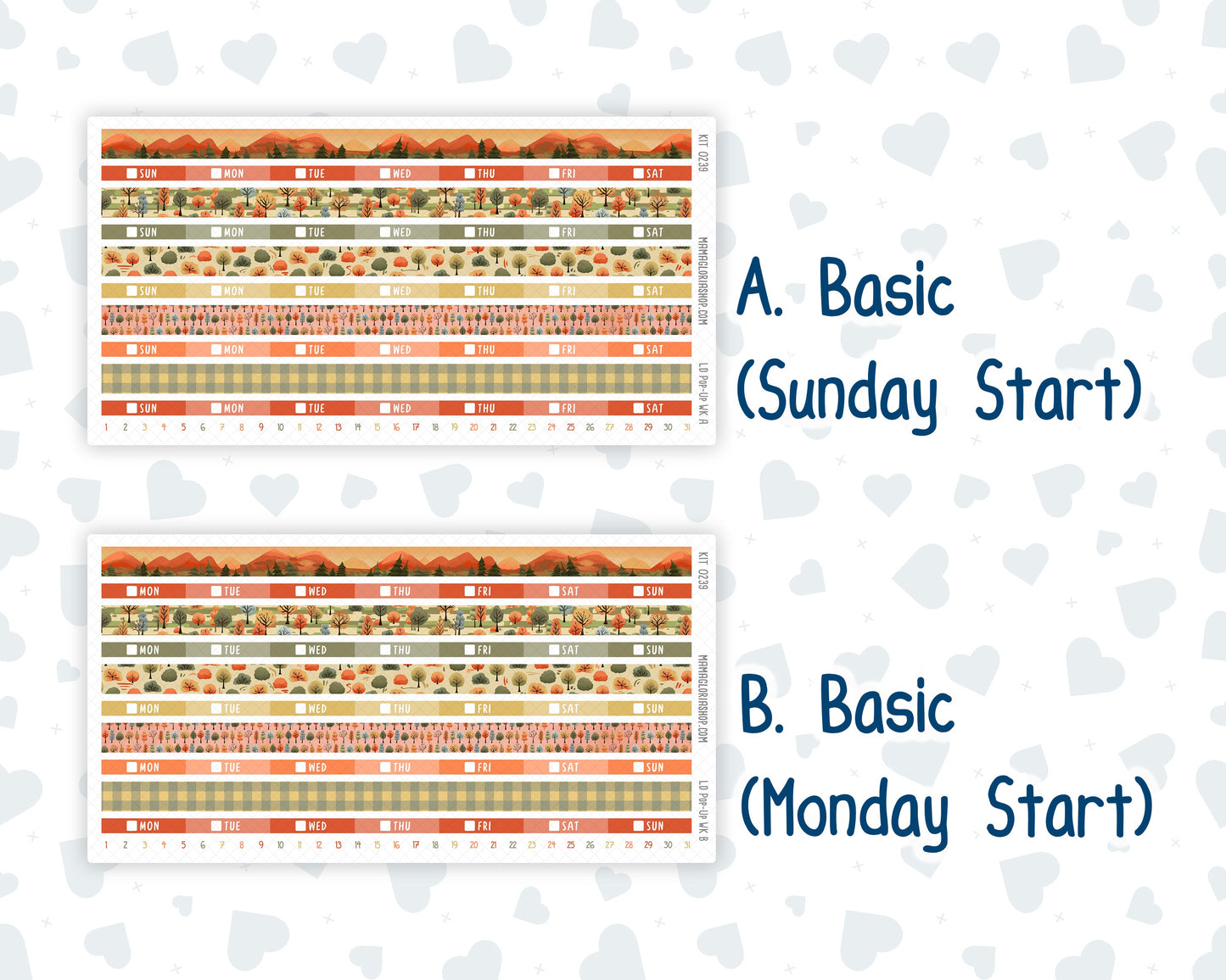 Kit 0239 - Laurel Denise Pop-Up - Weekly Kit - October - October Stroll