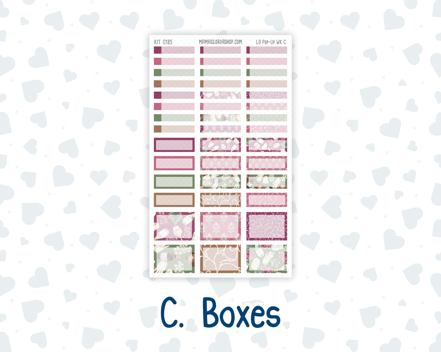 Kit 0185 - Laurel Denise Pop-Up - Weekly Kit - September - Wine Time