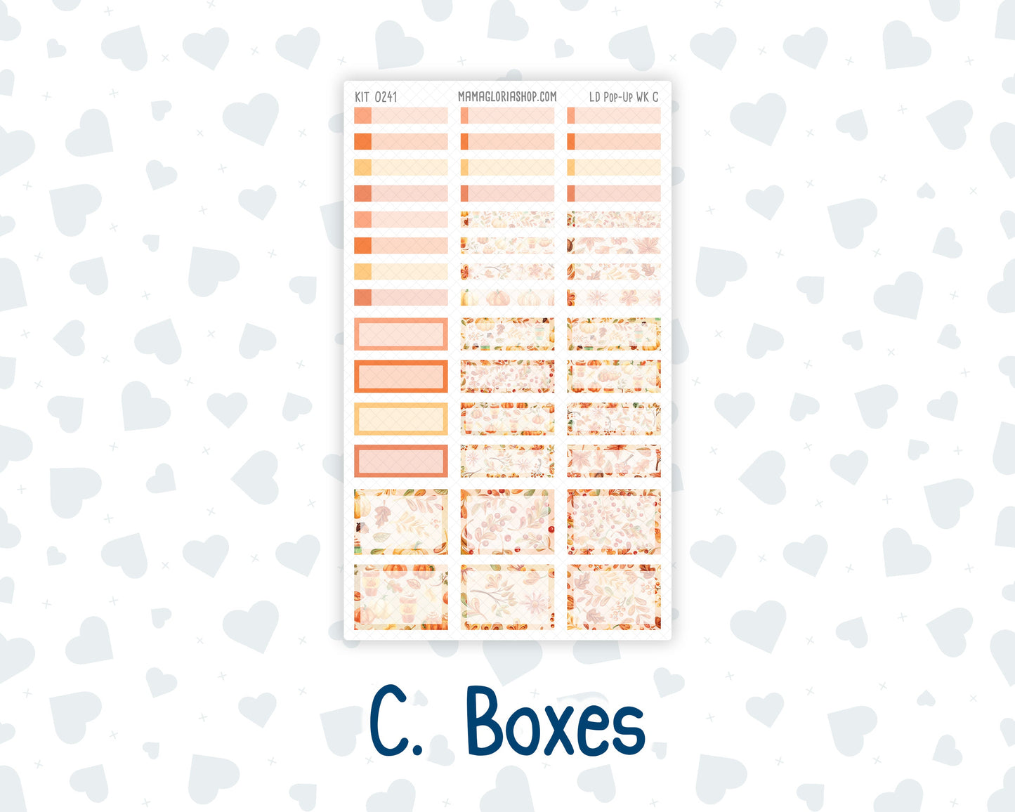 Kit 0241 - Laurel Denise Pop-Up - Weekly Kit - November - Pumpkin Latte