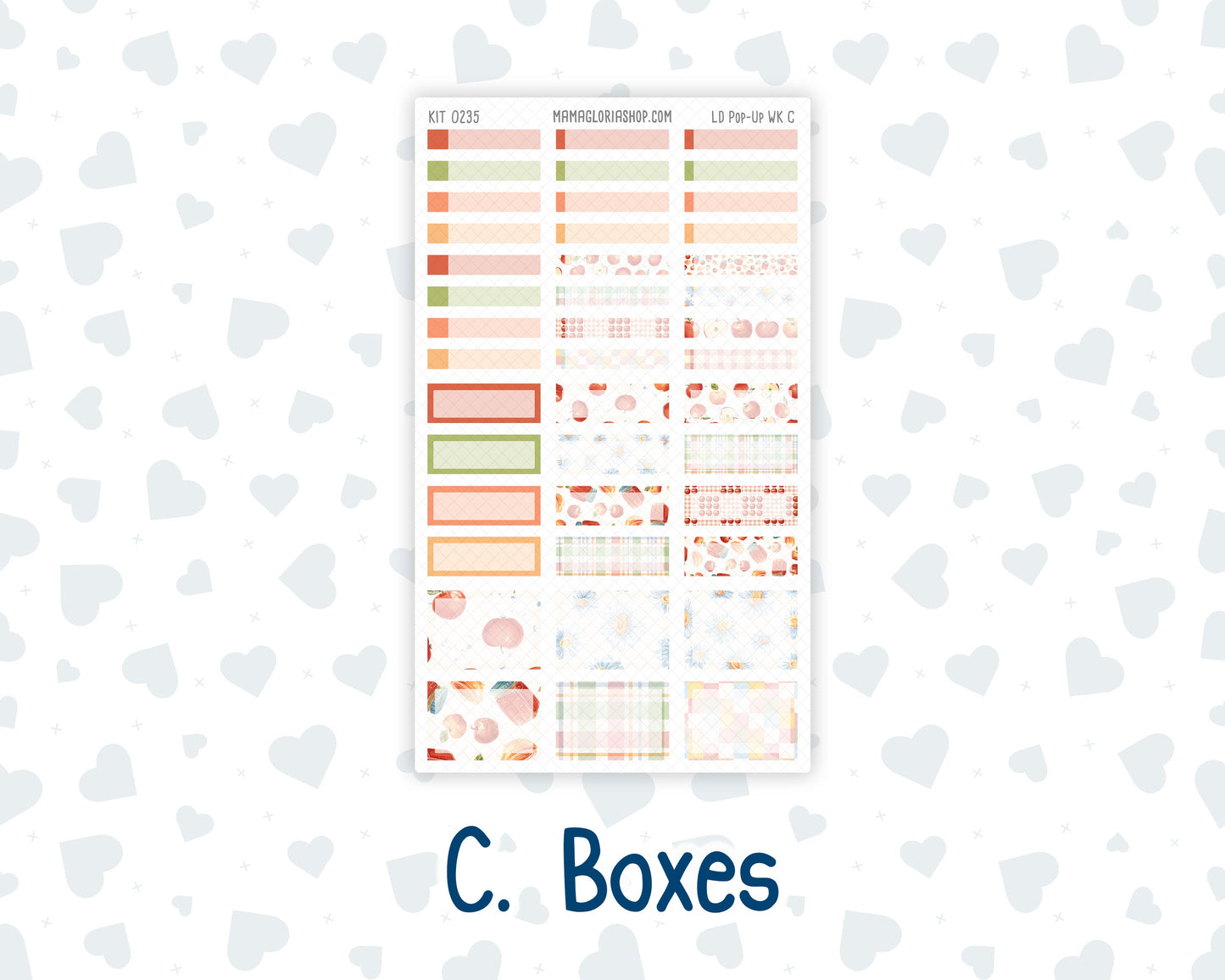 Kit 0235 - Laurel Denise Pop-Up - Weekly Kit - September - Apple Orchard