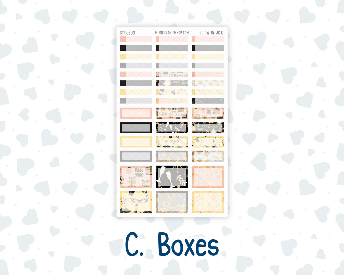 Kit 0200- Laurel Denise Pop-Up - Weekly Kit - January - Golden Hour