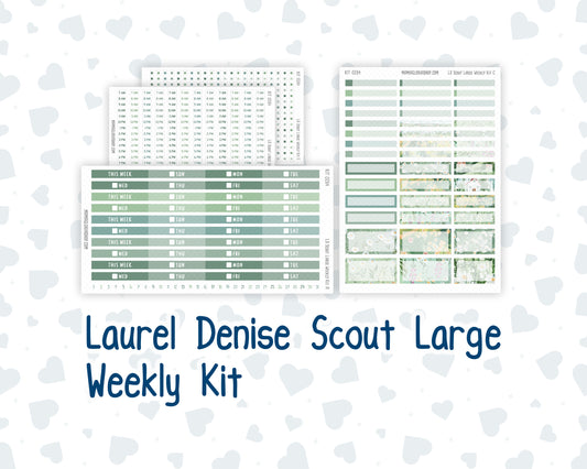 Kit 0264 - Laurel Denise The Scout Planner Large - Weekly Kit - May - Spring Walk