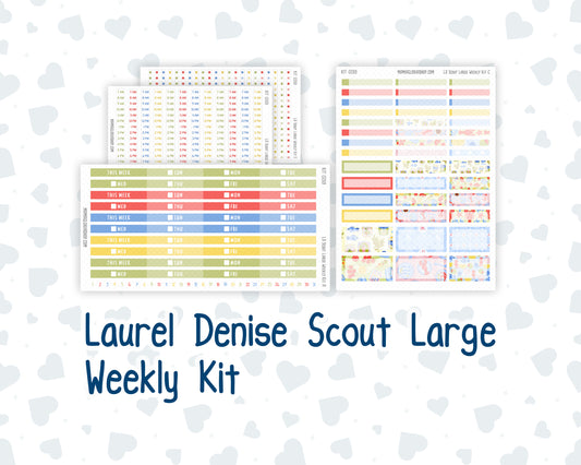 Kit 0269 - Laurel Denise The Scout Planner Large - Weekly Kit - June - Dolce Mare