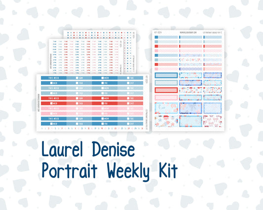 Kit 0224 - Laurel Denise Portrait - Weekly Kit - July - Patriotic Parade