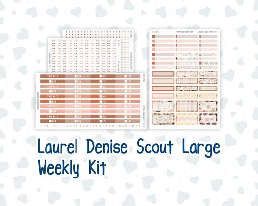 Kit 0296 - Laurel Denise The Scout Planner Large - Weekly Kit - September - Coffee Break
