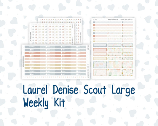 Kit 0261 - Laurel Denise The Scout Planner Large - Weekly Kit - April - Llama Spring