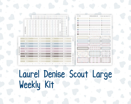 Kit 0250 - Laurel Denise The Scout Planner Large - Weekly Kit - Quiet January