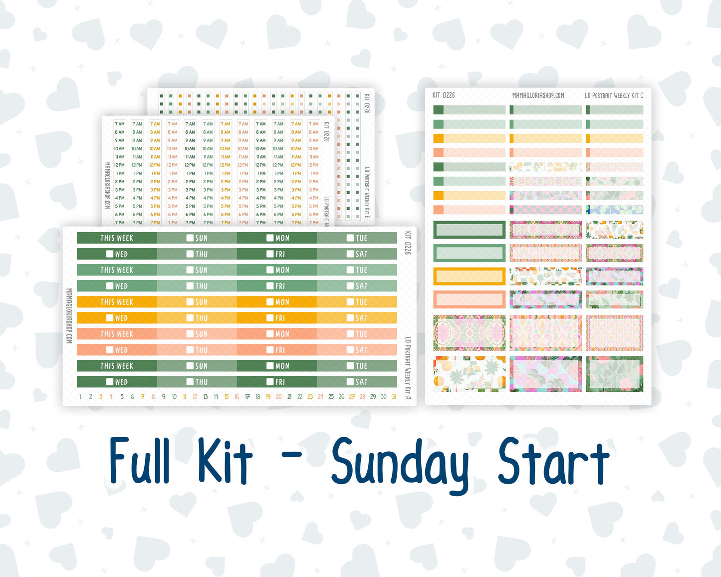 Kit 0226 - Laurel Denise Portrait - Weekly Kit - July - Tropical Whimsy