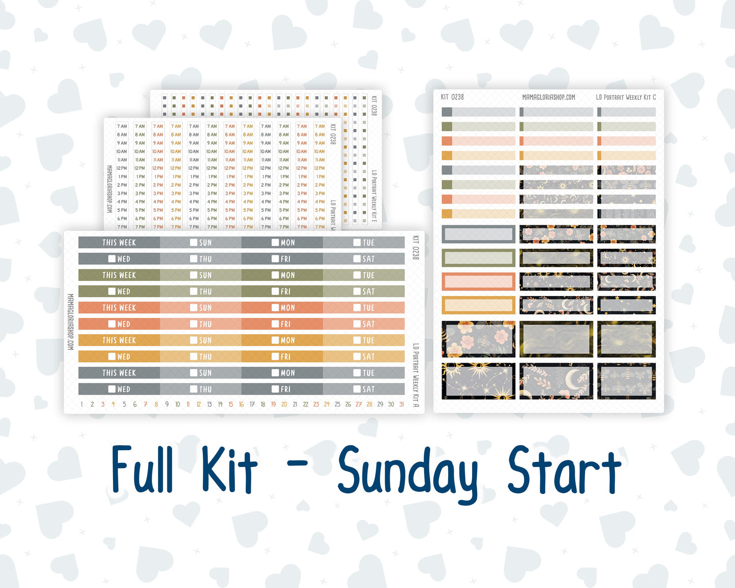 Kit 0238 - Laurel Denise Portrait - Weekly Kit - October - Starry Autumn Nights