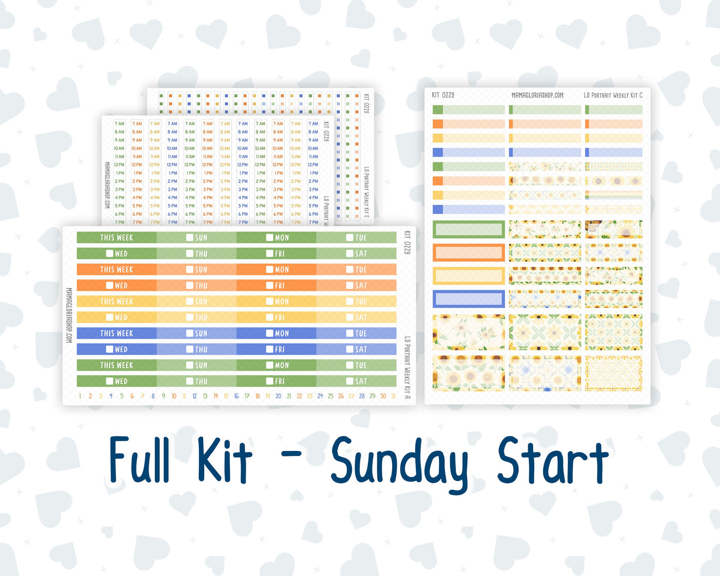 Kit 0229 - Laurel Denise Portrait - Weekly Kit - August - Golden Faces