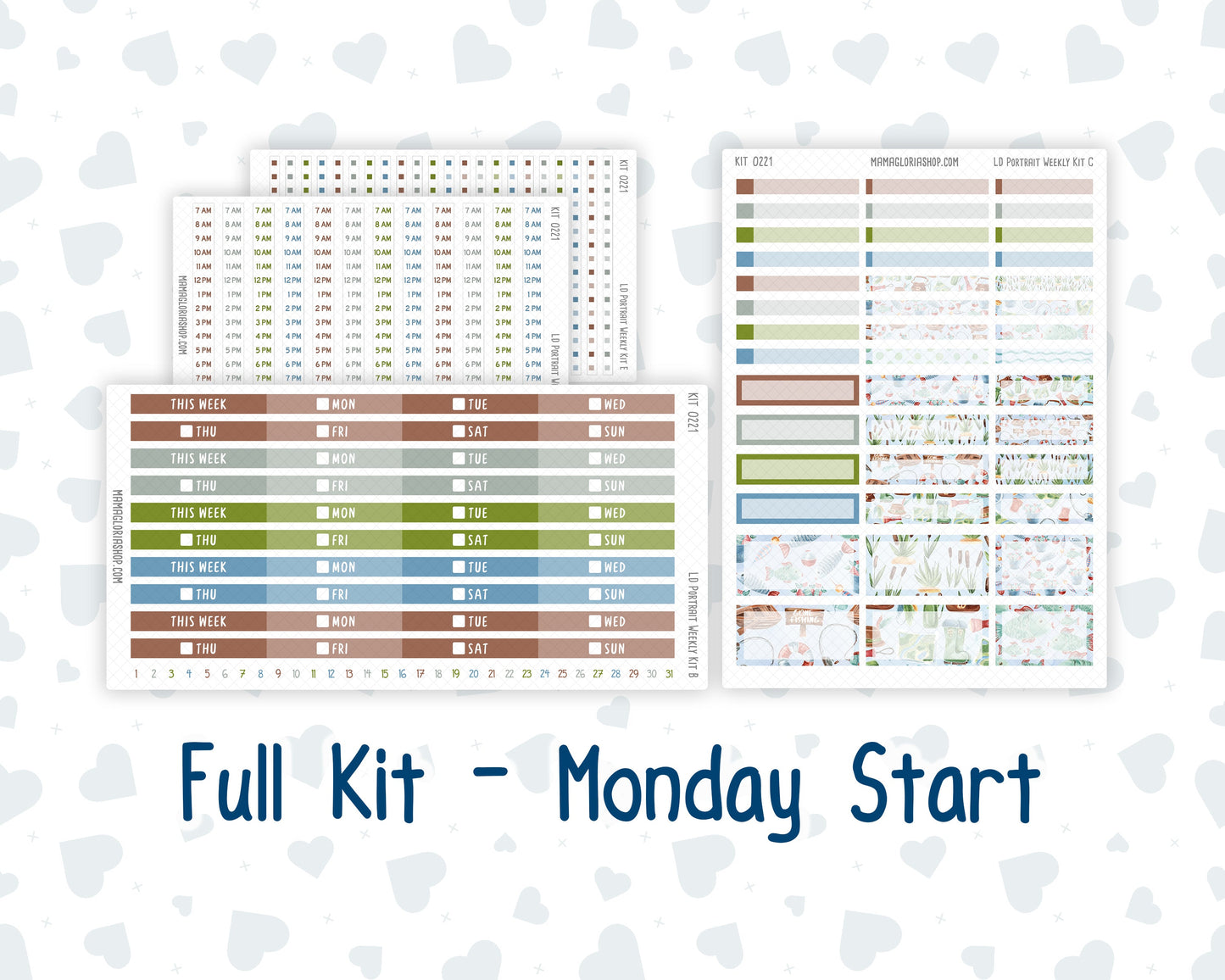 Kit 0221 - Laurel Denise Portrait - Weekly Kit - June - Gone Fishing
