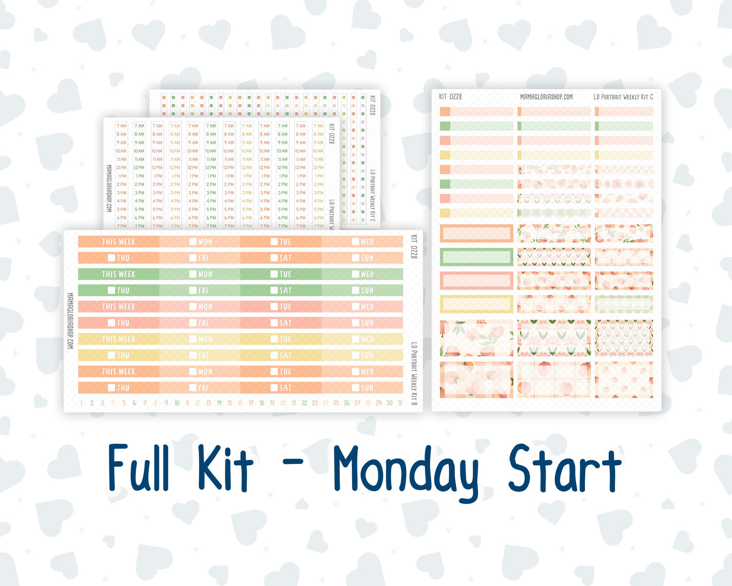 Kit 0228 - Laurel Denise Portrait - Weekly Kit - August - Just Peachy
