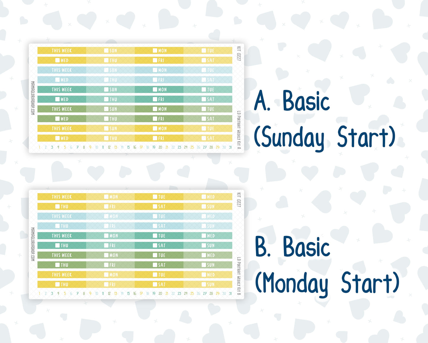Kit 0227 - Laurel Denise Portrait - Weekly Kit - July - Lemon Grove