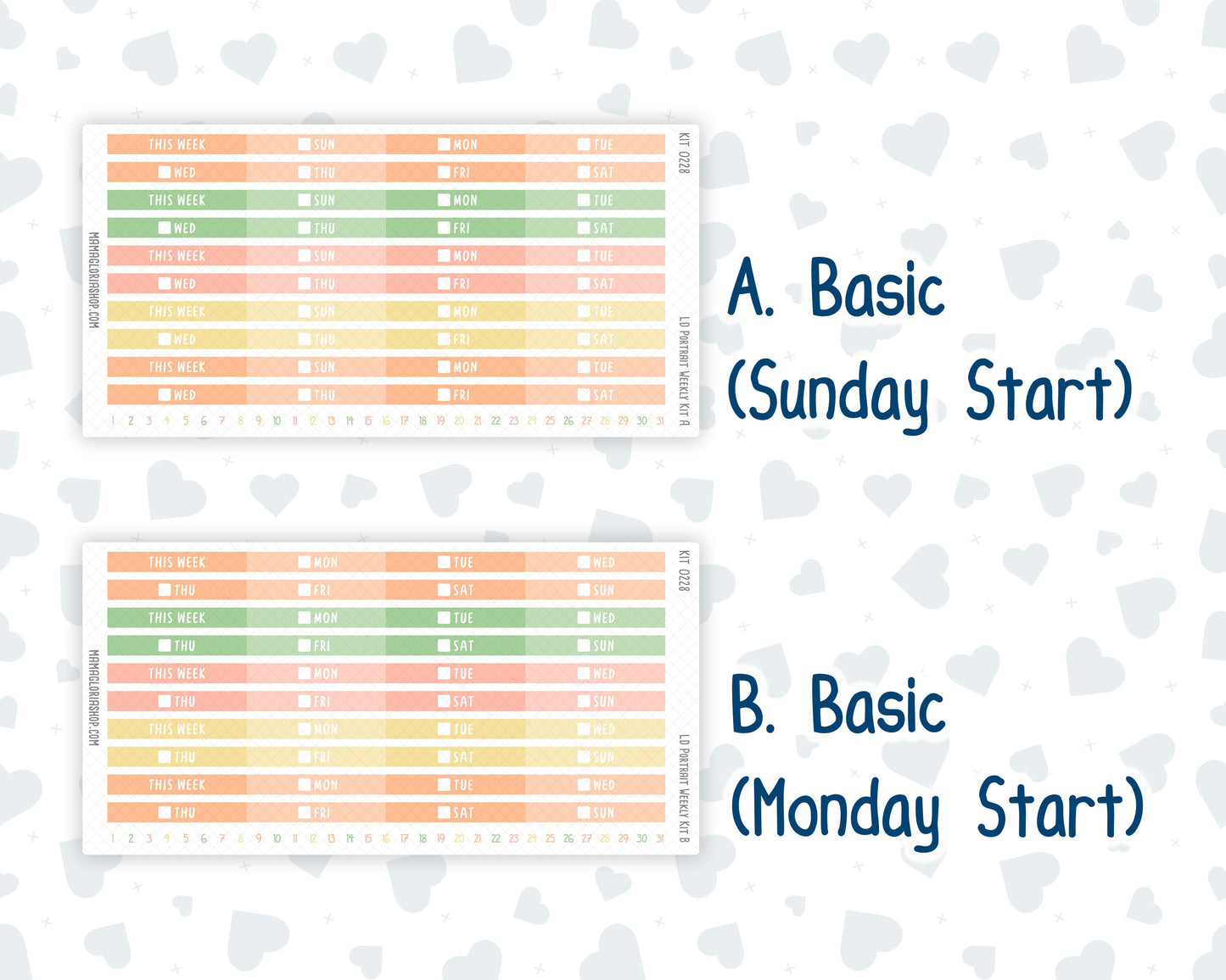 Kit 0228 - Laurel Denise Portrait - Weekly Kit - August - Just Peachy