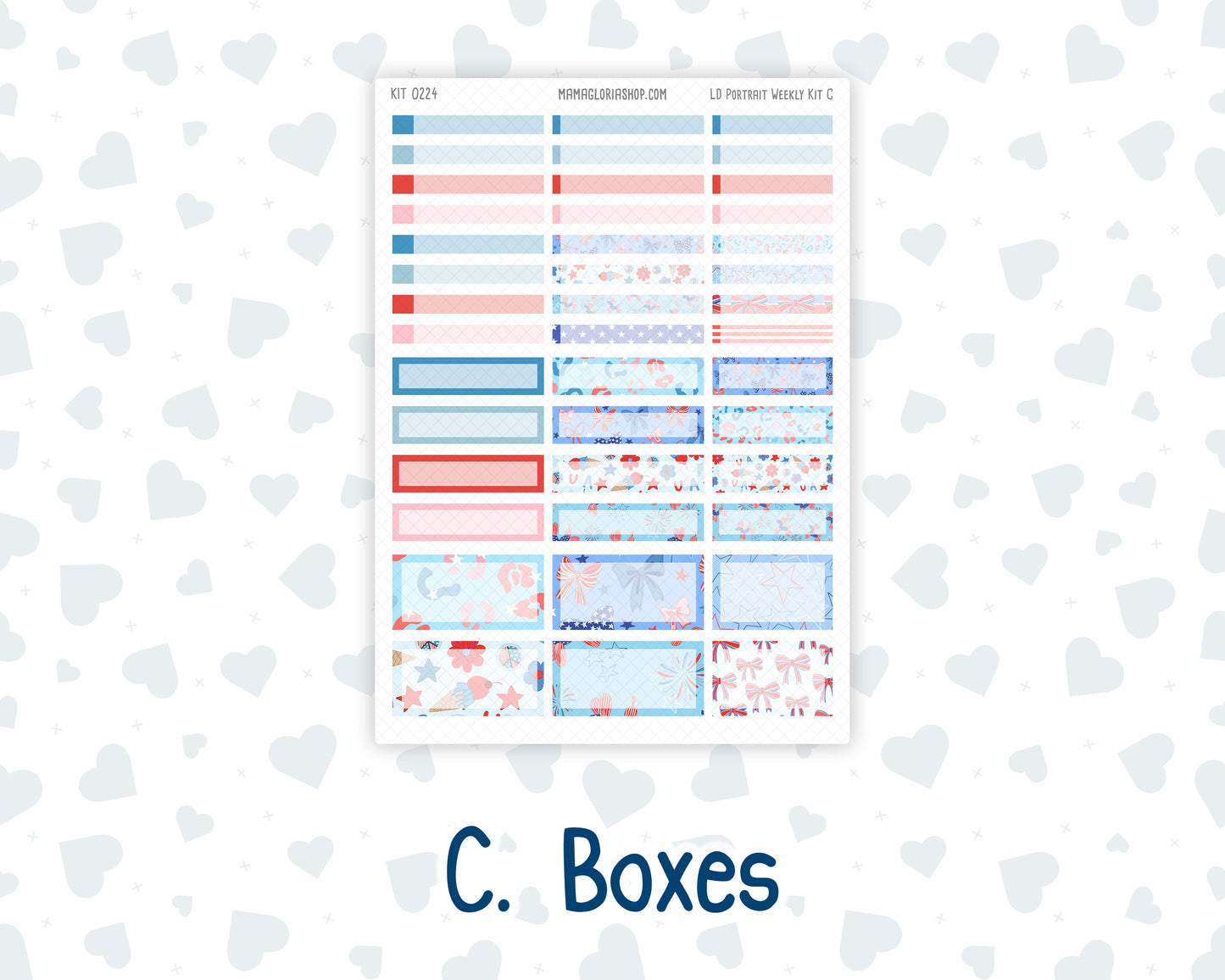 Kit 0224 - Laurel Denise Portrait - Weekly Kit - July - Patriotic Parade