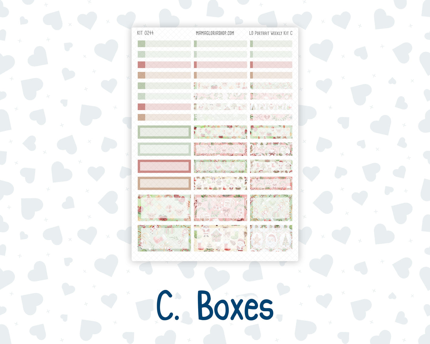 Kit 0244 - Laurel Denise Portrait - Weekly Kit - December - Santas Village